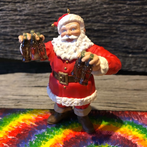 ❤️1993 Coca Cola Christmas ornament with Coke bottles 90s Vtg Hallmark Keepsake - Picture 10 of 13